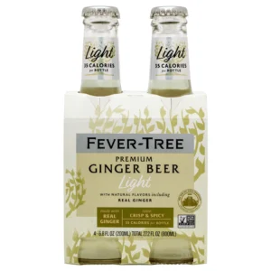 0089819500168 Fever-Tree Refreshingly Light Ginger Beer Bottles (6.8 fl oz x 4 ct)