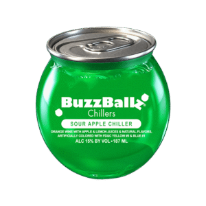BuzzBallz Sour Apple Chillers Cocktail Can (187 ml)