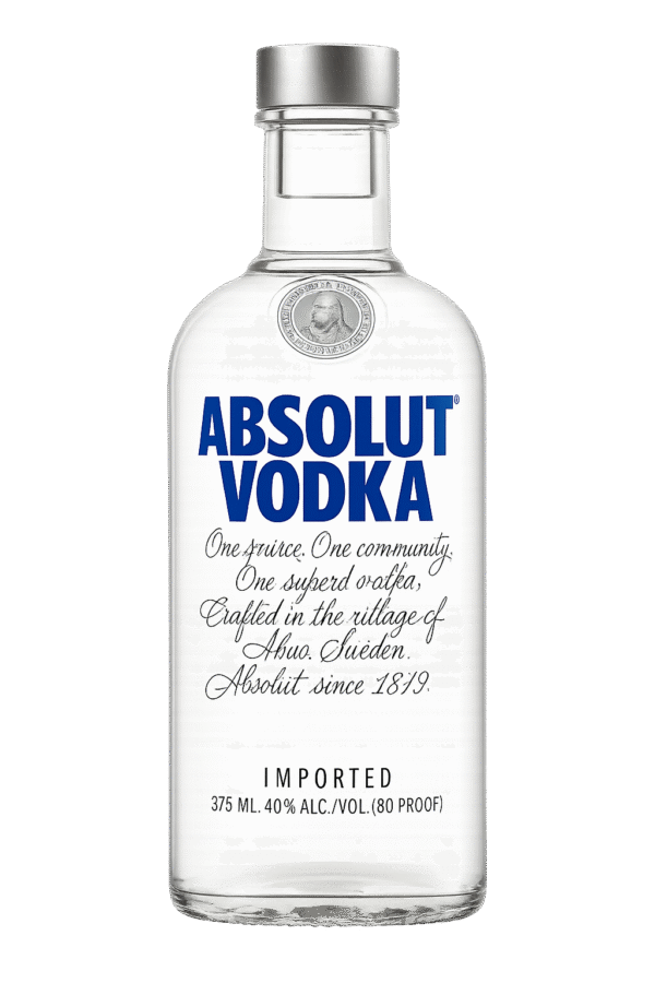 absolut375 Absolut Original 80 Proof Vodka Bottle (375 ml)