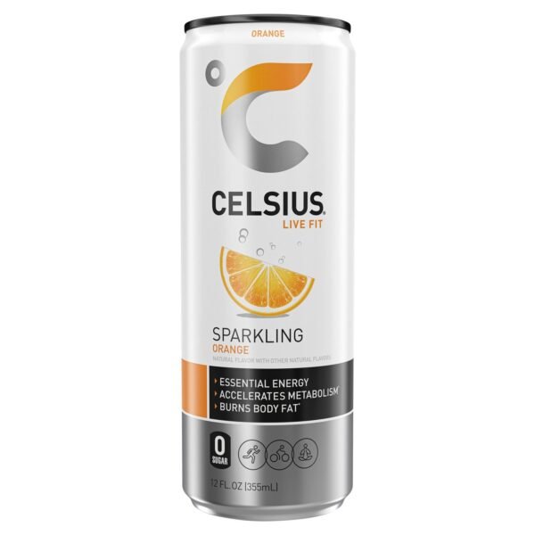 celsiusorange Celsius Live Fit Orange Sparkling Energy Drink Can (12 fl oz)